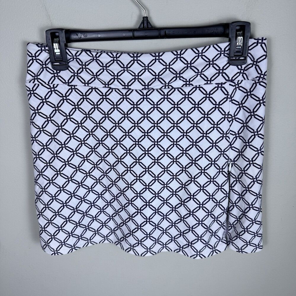 Jude Connally Skort Navy Blue and White  Size XS Tennis Built In Shorts Slit USA